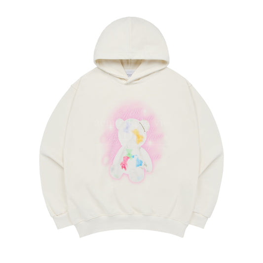 ADLV Clear Bear Hoodie Cream