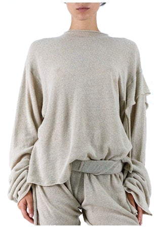 OTTOLINGER Deconstructed Linen Longsleeve Beige