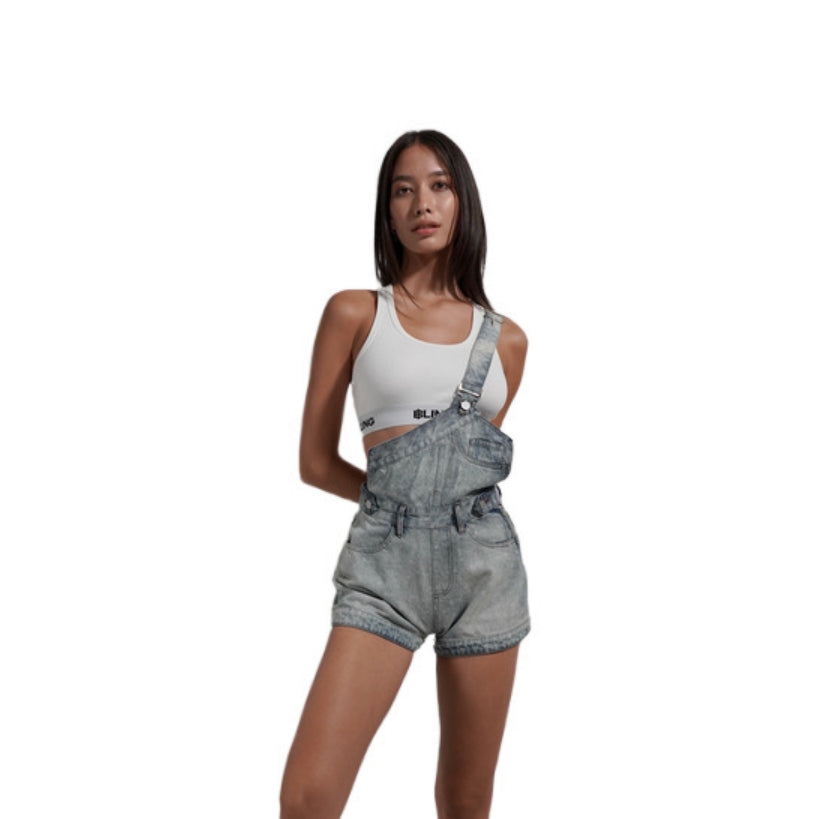 BLING Denim One Strap Overalls