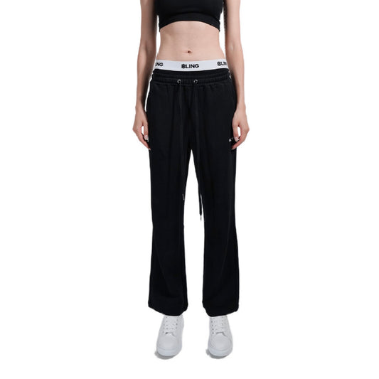 BLING Flare Knit Pant Black