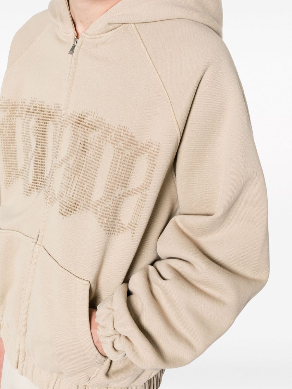 MISBHV Frequency Zipped Hoodie Beige