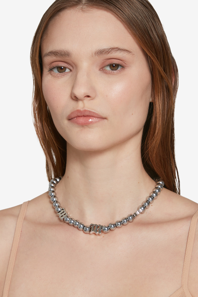 MISBHV Ball Chain Necklace Grey