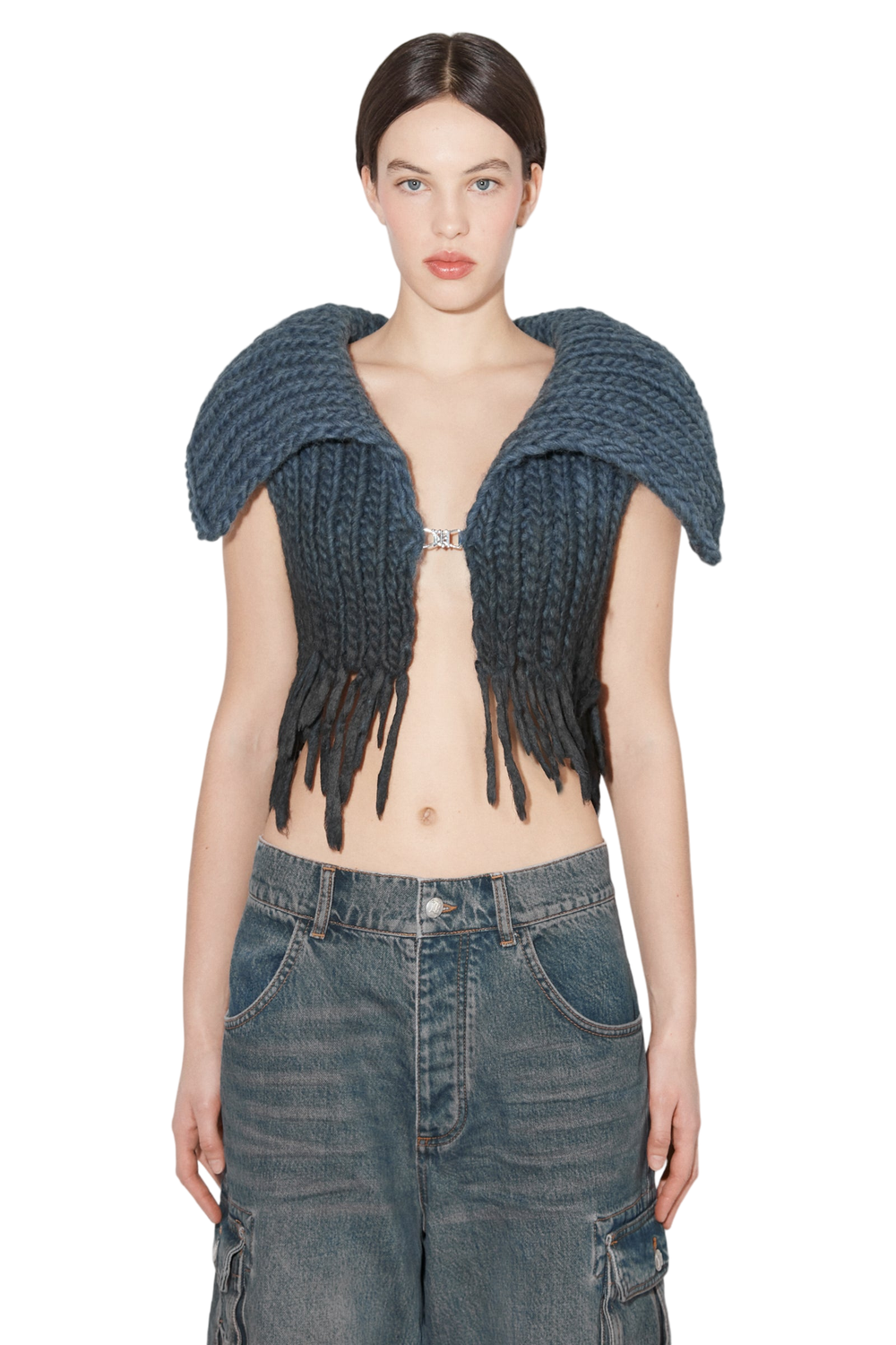 MISBHV Coated Bulky Knitted Top