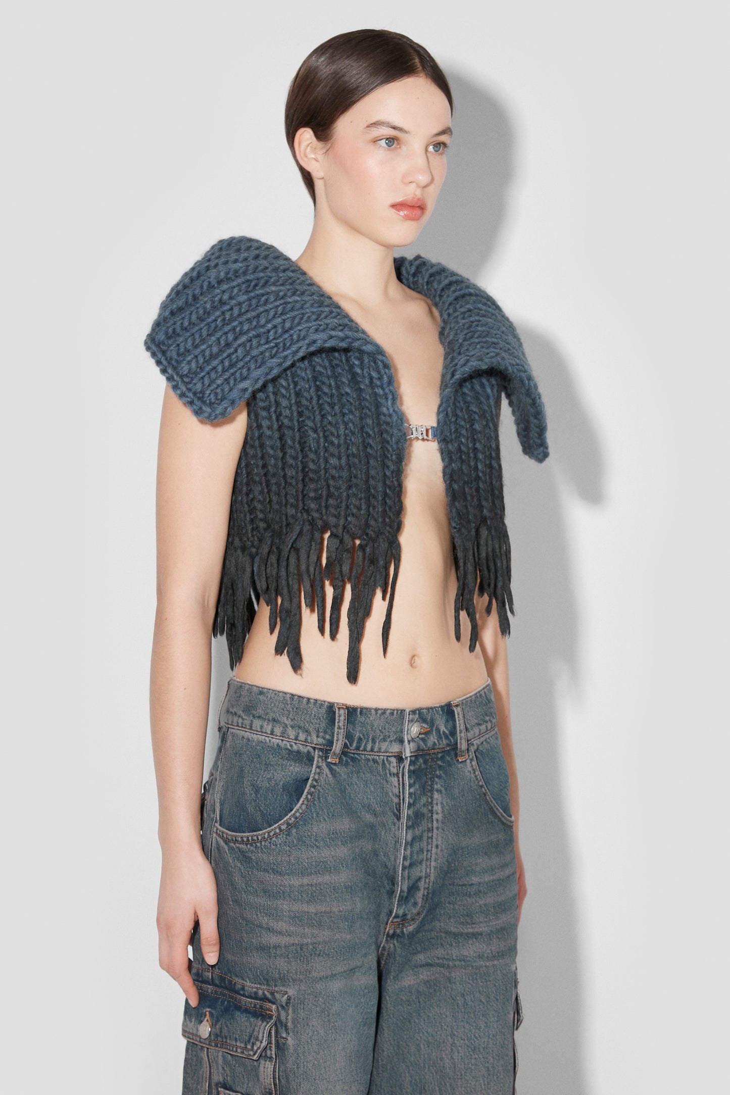 MISBHV Coated Bulky Knitted Top