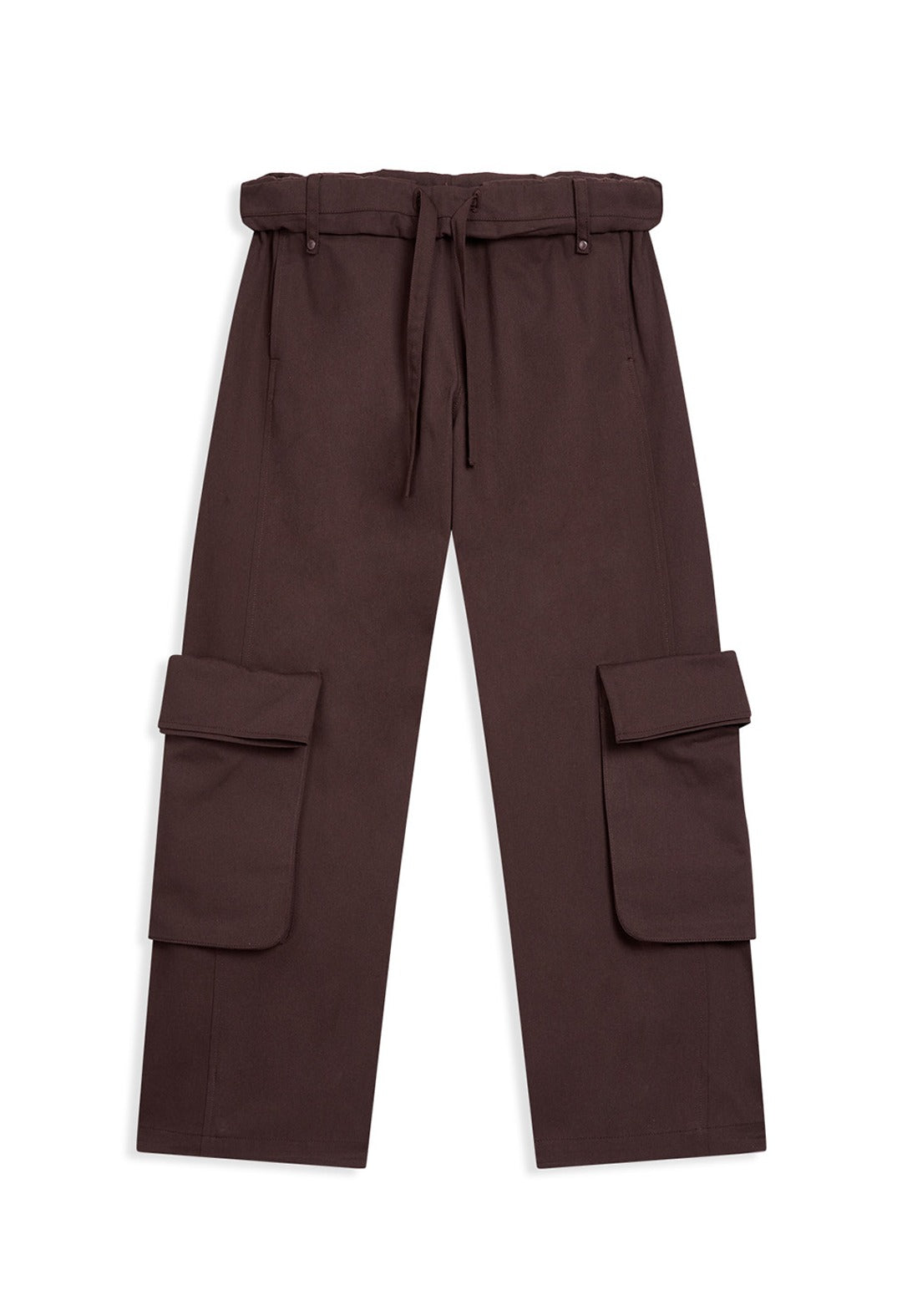 OPEN YY Rolled Waist Cargo Pants Burgundy