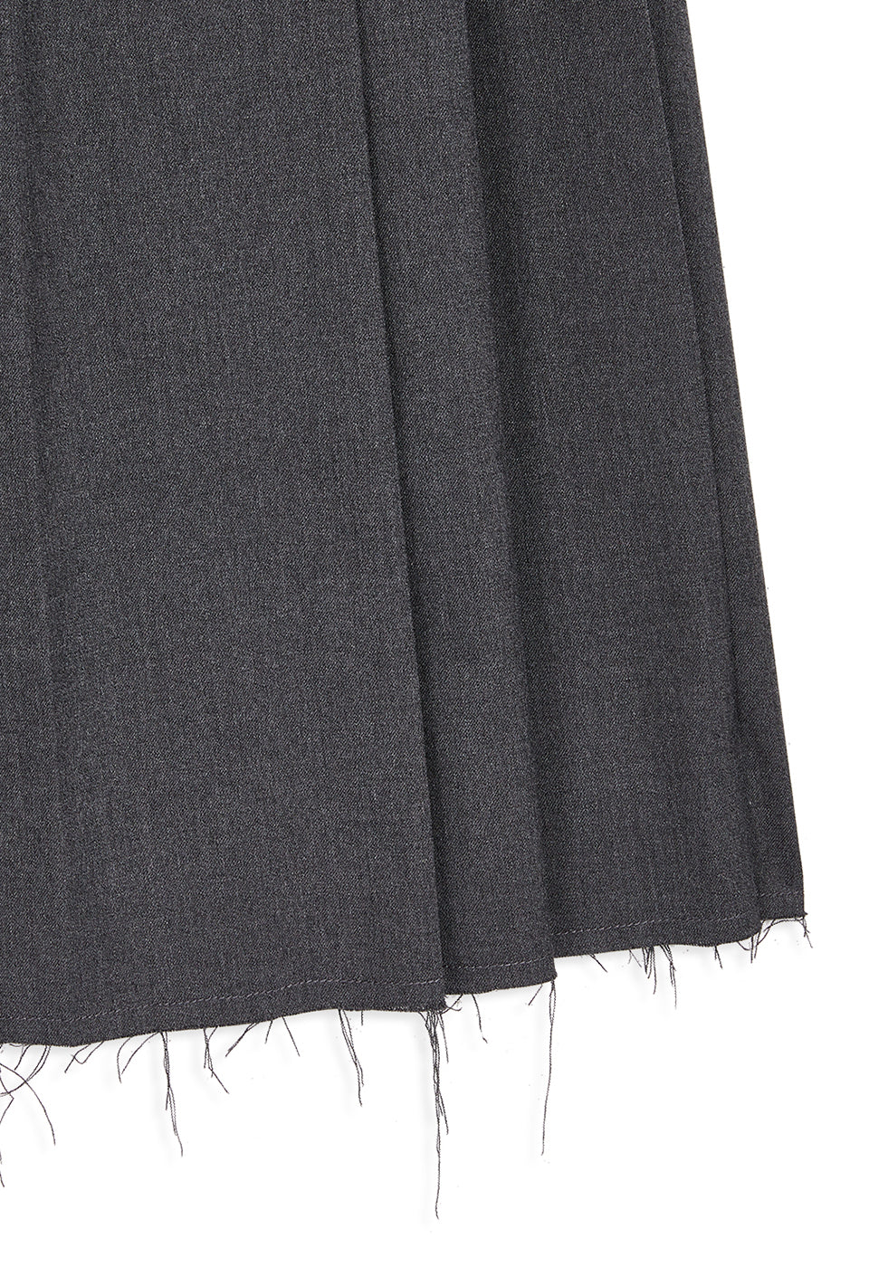 OPEN YY Pleated Wrap Maxi Skirt Gray