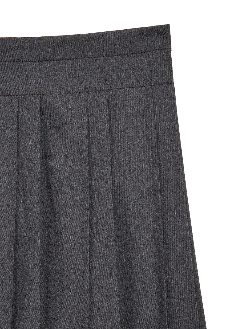 OPEN YY Pleated Wrap Maxi Skirt Gray