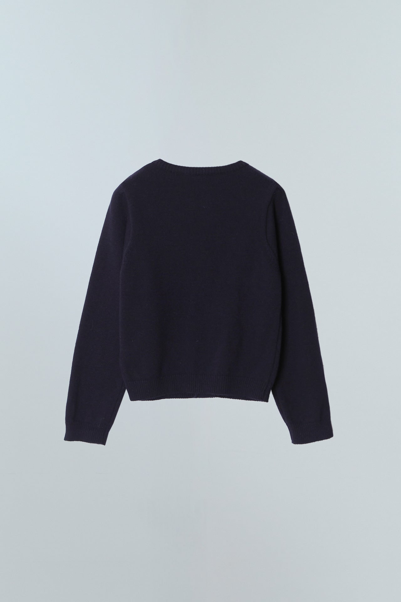 YUSE Yuse Logo Lamswool Basic Knit Cardigan Navy