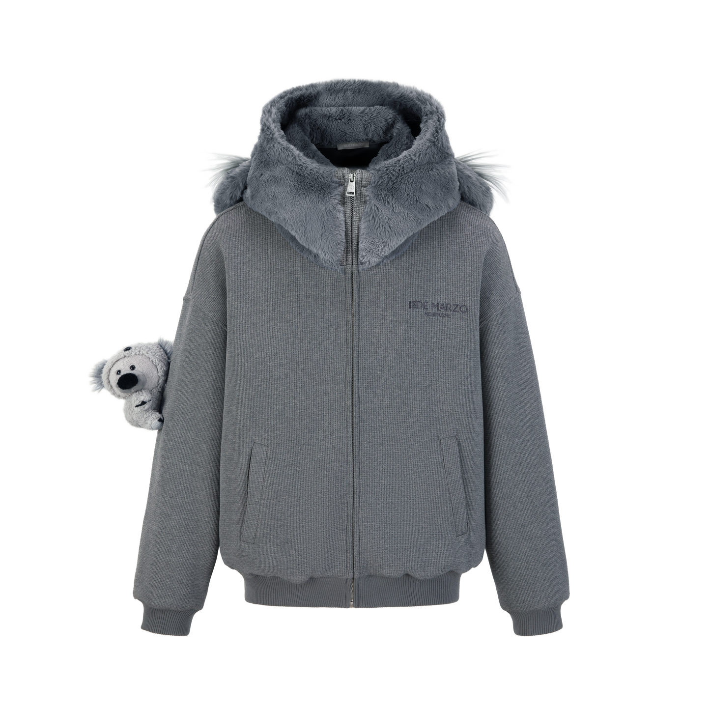 13DE MARZO Koala Zip Hoodie Melbourne Edition Grey