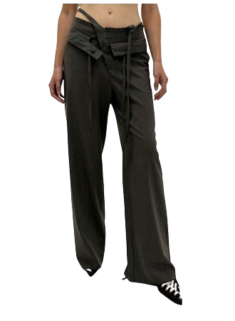 OTTOLINGER Double Fold Suit Pants Brown