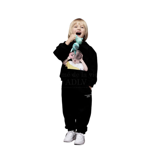 ADLV Kids Babt Face Dounut 1 Hoodie Black