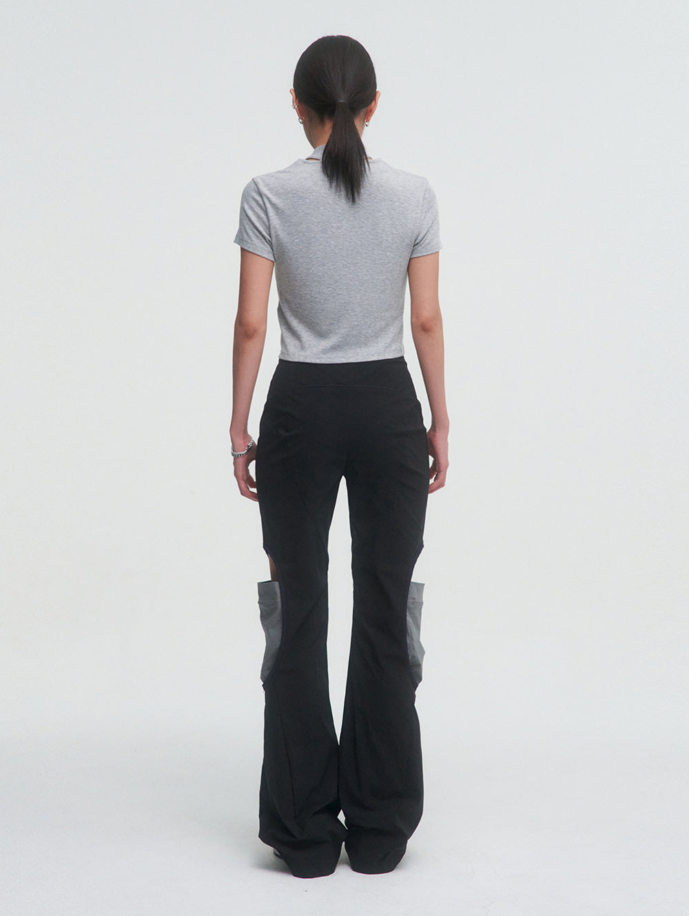 TUOMIO Cut Out Pocket Pants [black]