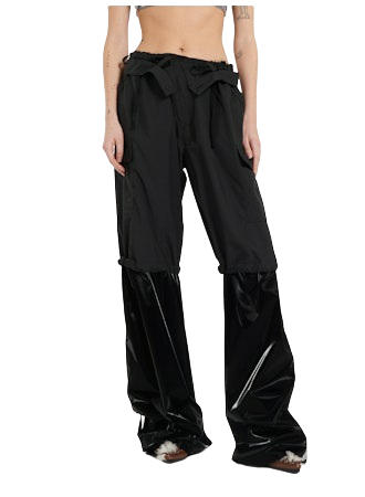 OTTOLINGER Baggy Cargo Pants Black