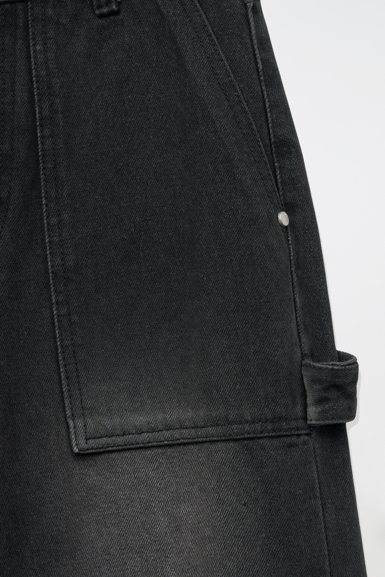 YUSE Carpenter Denim Wide Pants Black