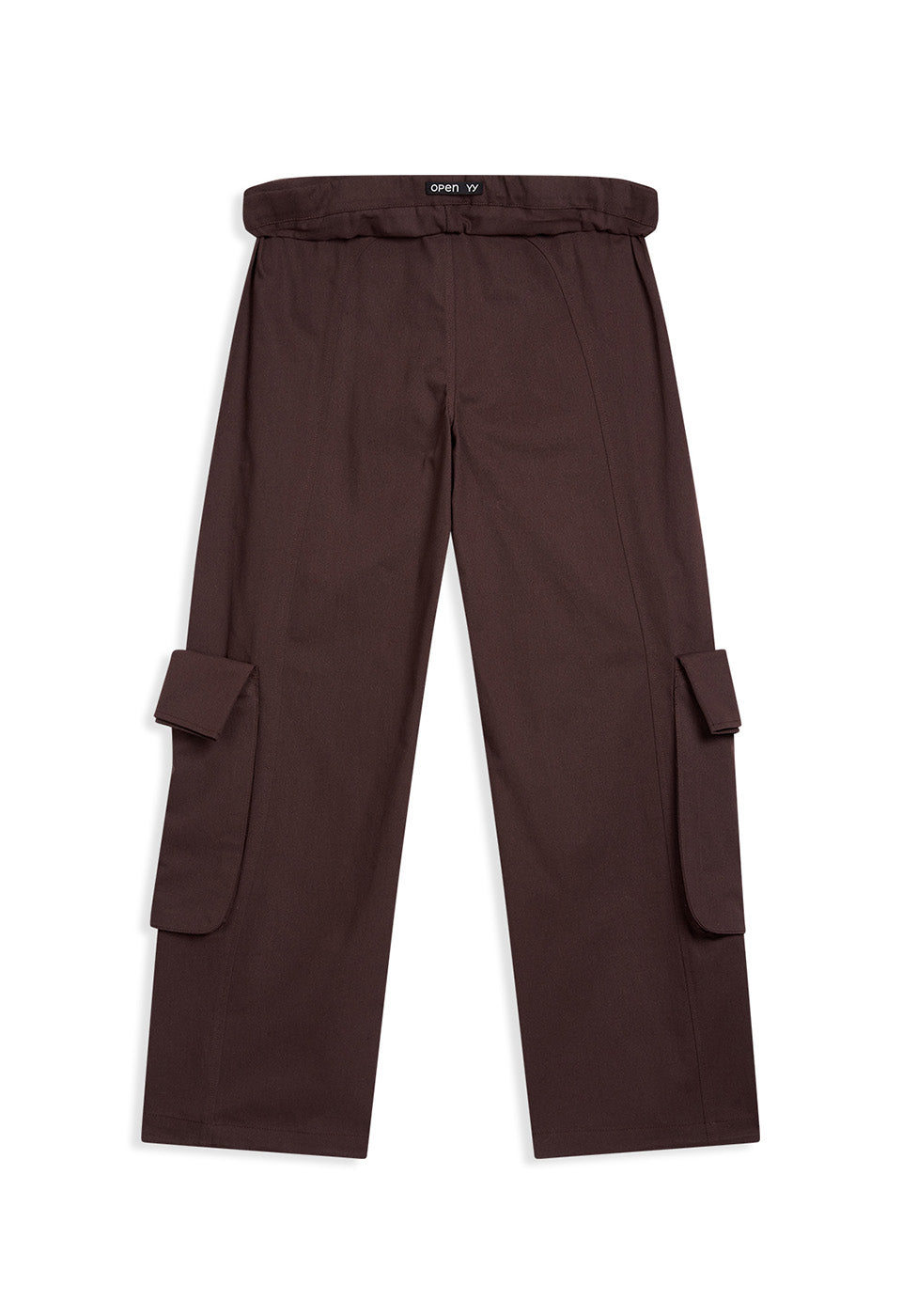 OPEN YY Rolled Waist Cargo Pants Burgundy