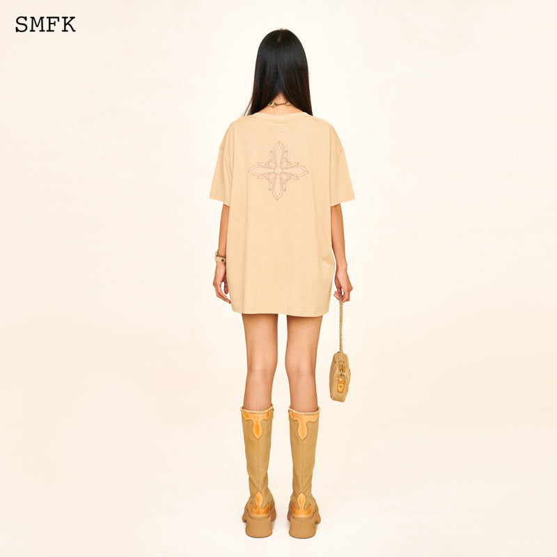 SMFK Compass Cross Stigma Vintage Oversize Tee