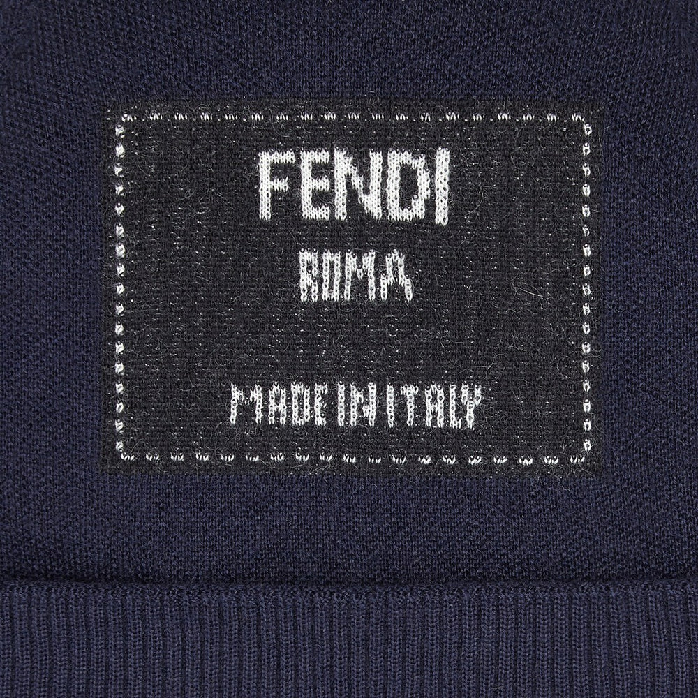 FENDI Blue Cashmere Hat