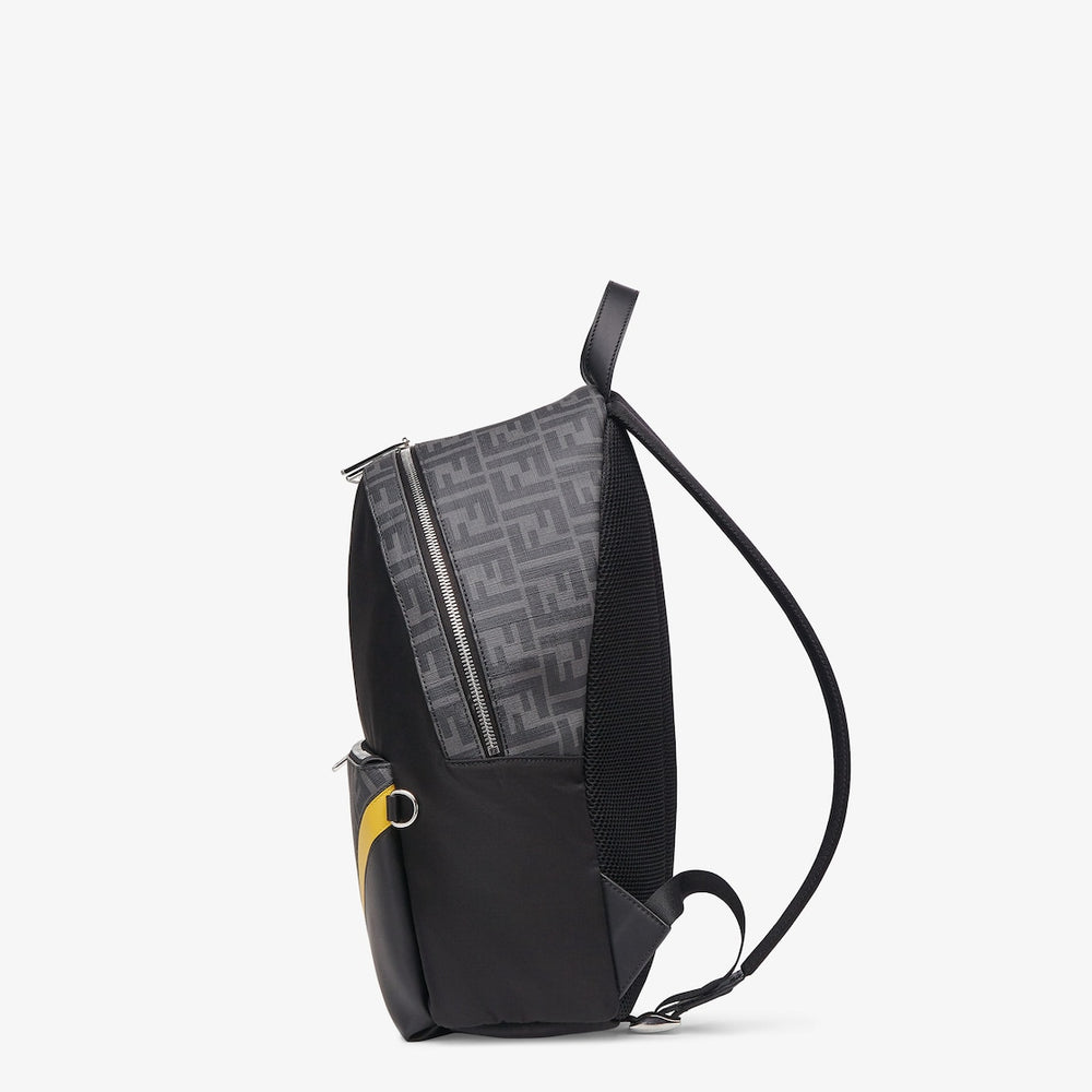 FENDI Diagonal Black Nylon Backpack