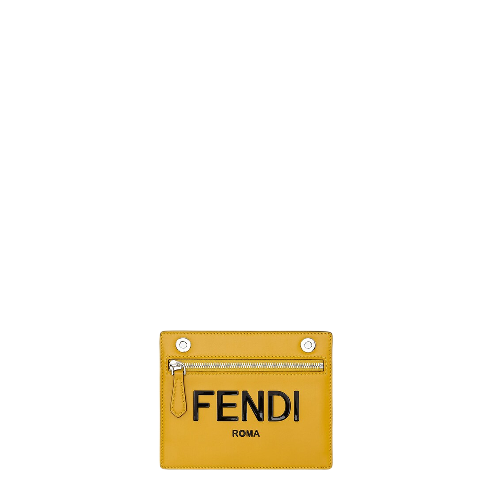 FENDI Yellow leather pocket