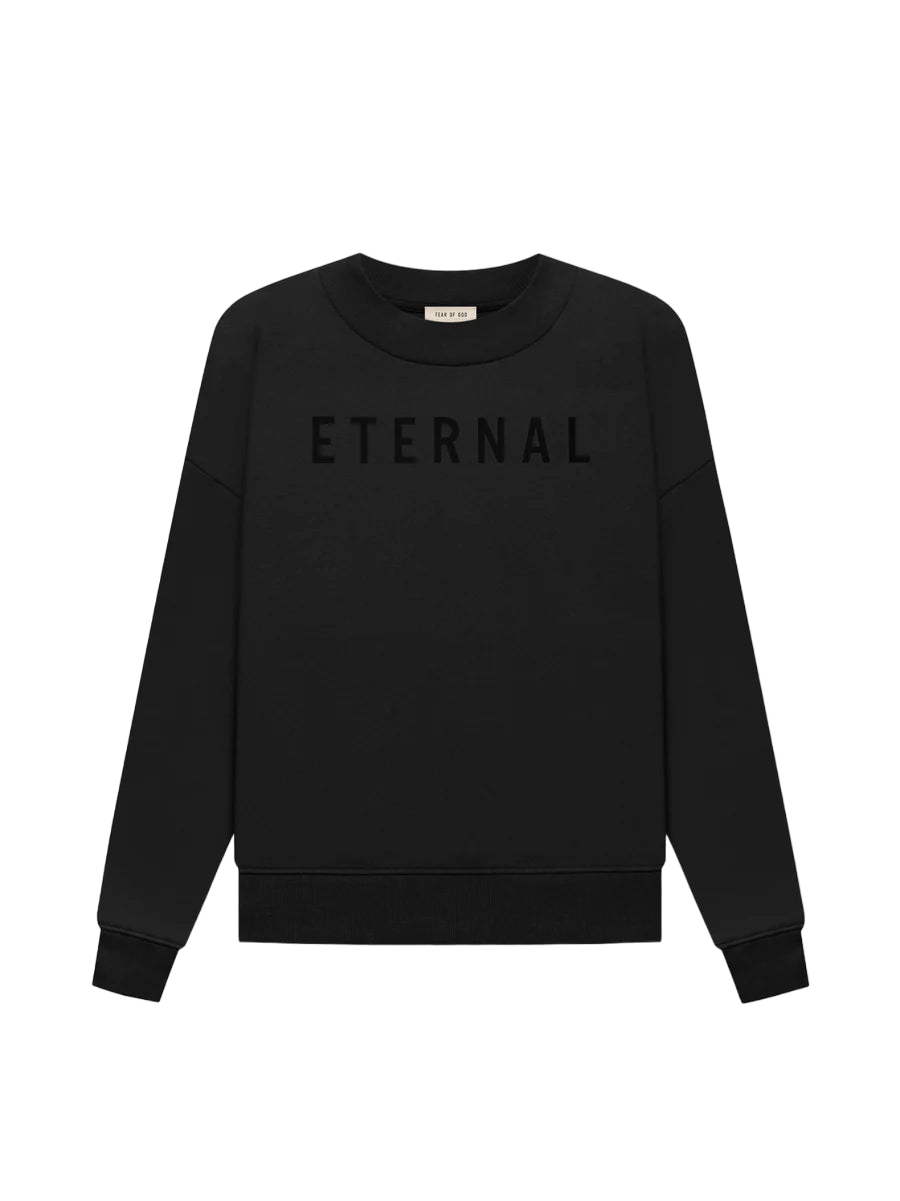 FEAR OF GOD Eternal Fleece Crewneck Black