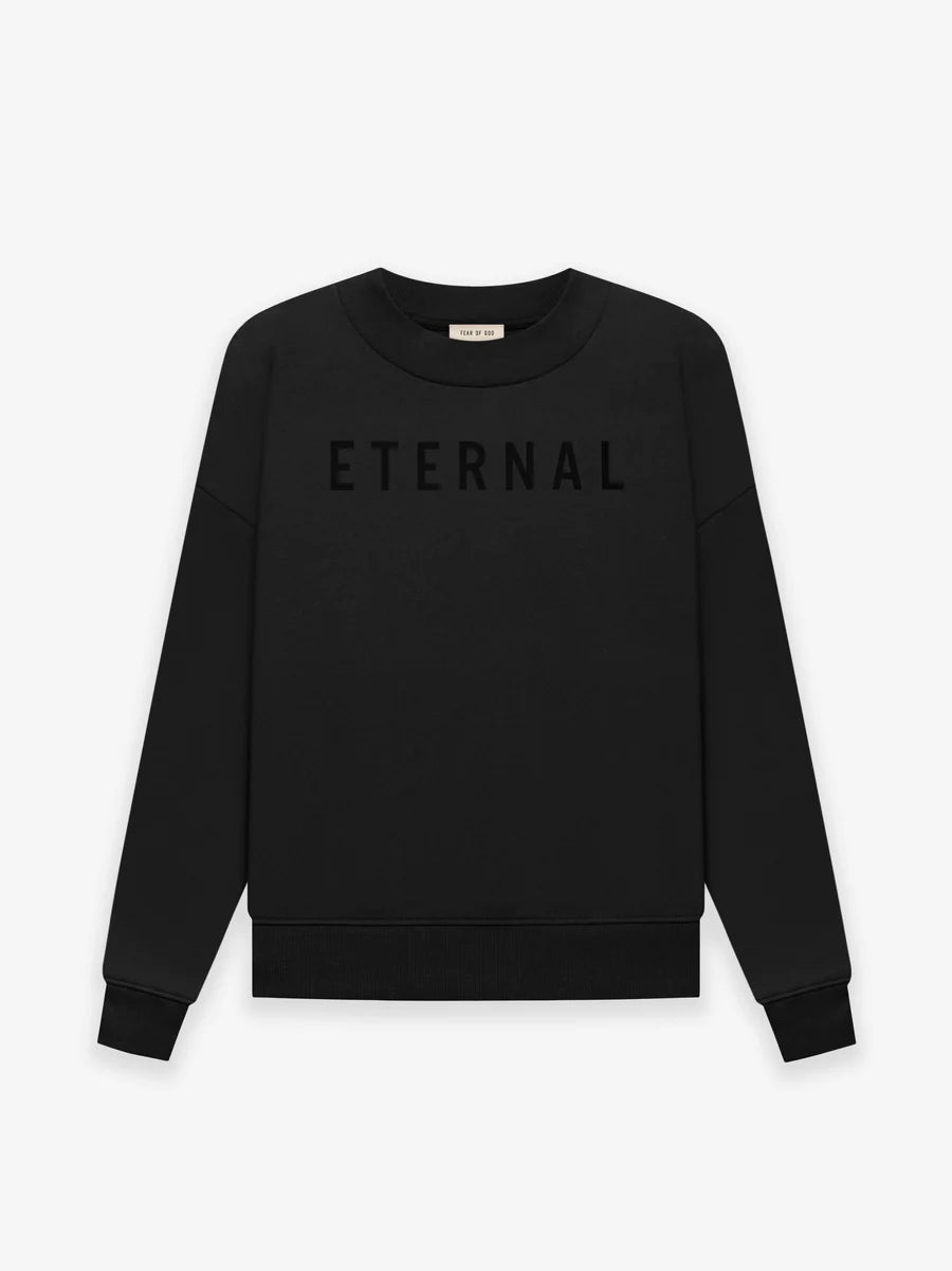 FEAR OF GOD Eternal Fleece Crewneck Black