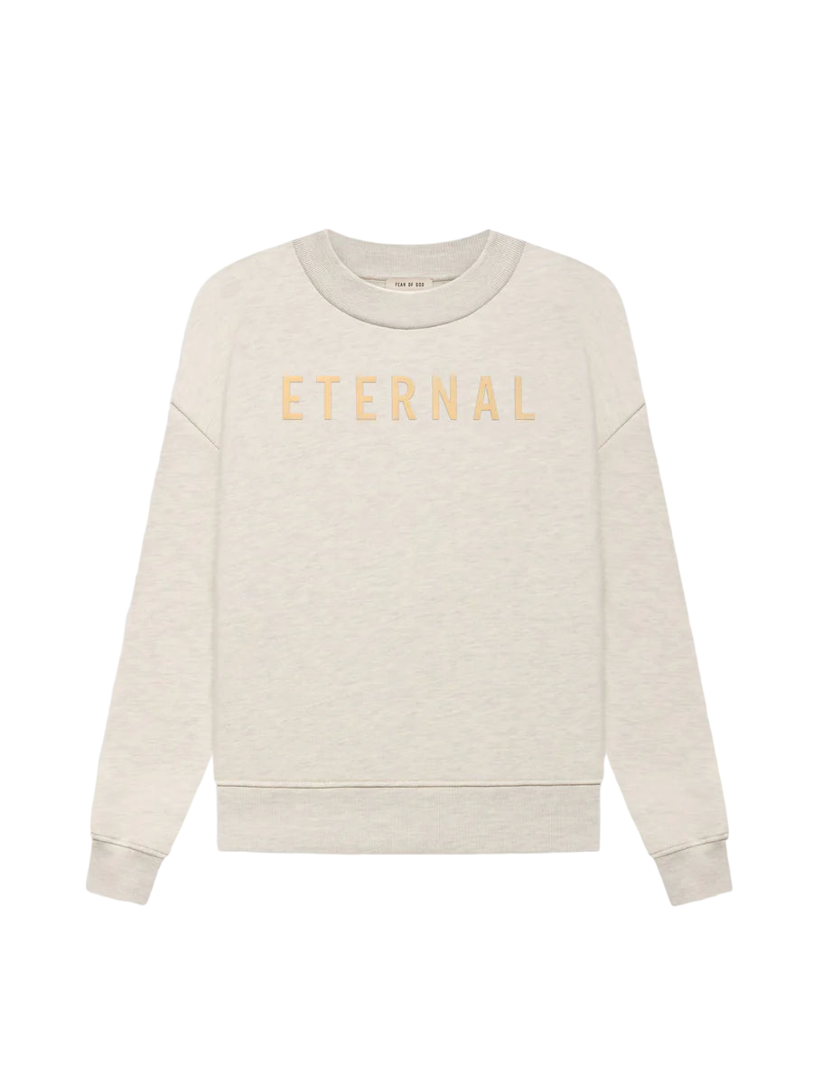 FEAR OF GOD Eternal Fleece Crewneck Warm Heather Oatmeal