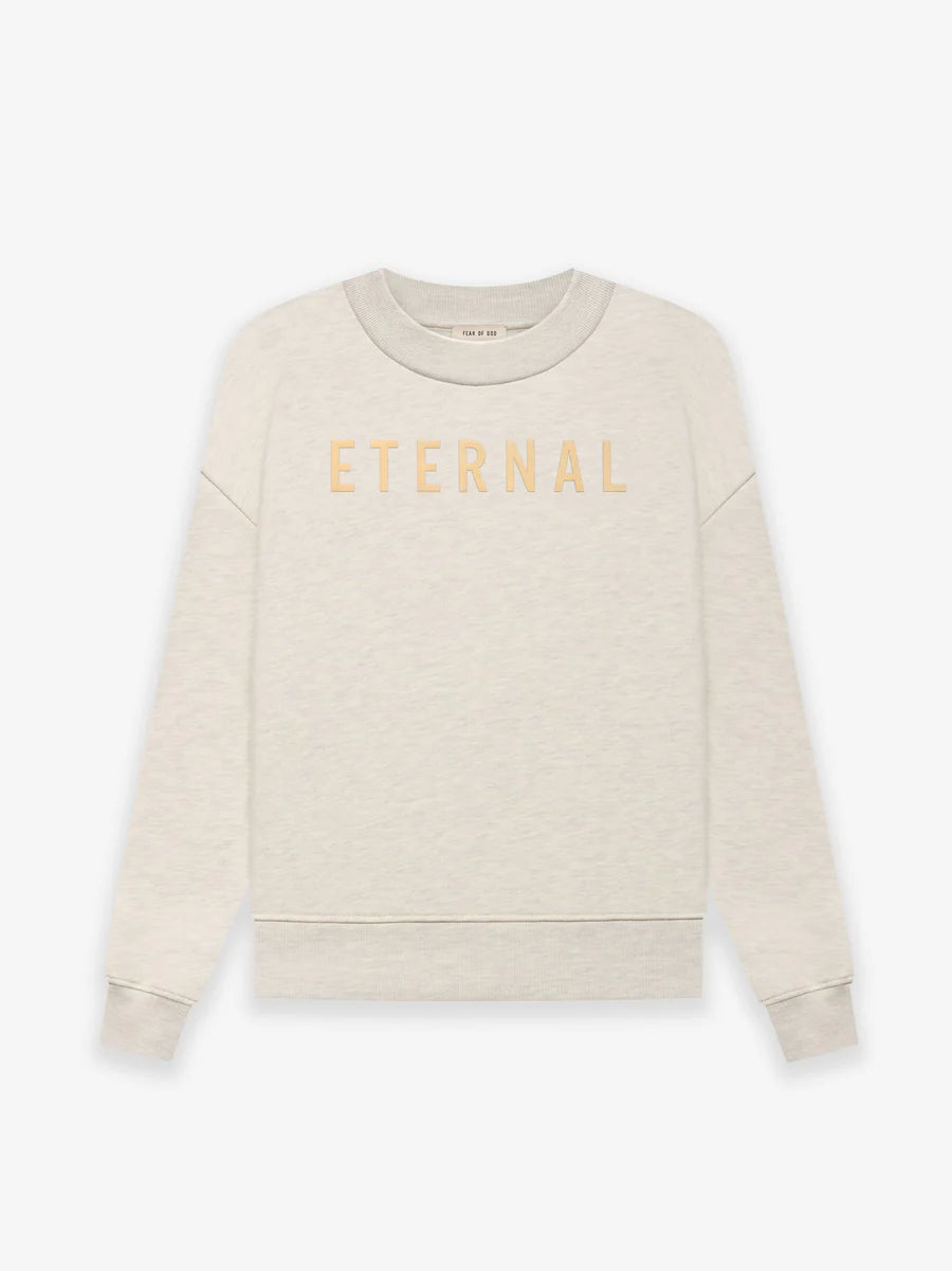 FEAR OF GOD Eternal Fleece Crewneck Warm Heather Oatmeal