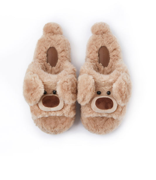 13DE MARZO Doozoo Dynamic Fuzzy Slipper Khaki