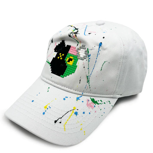 MHRS 8-BIT 2 Face Bear Painted Hat