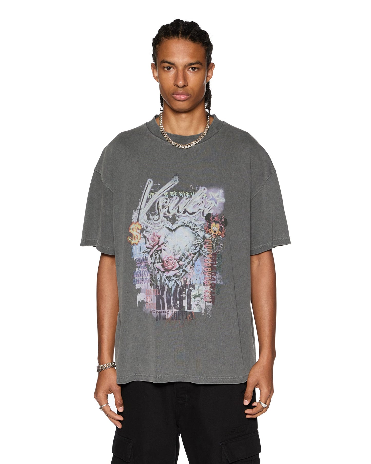 KSUBI Sketch Ekcess Ss Tee Charcoal