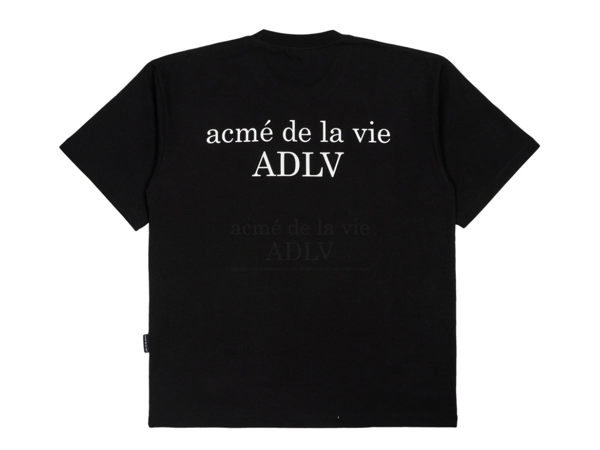 ADLV Baby Face Bear Doll Short Sleeve T-Shirt Black