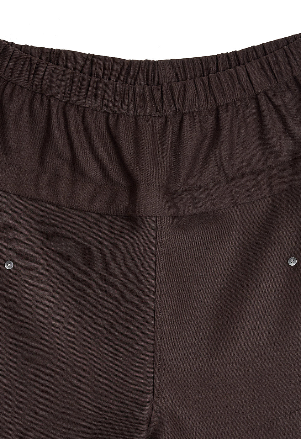 OPEN YY Rolled Waist Mini Shorts Brown