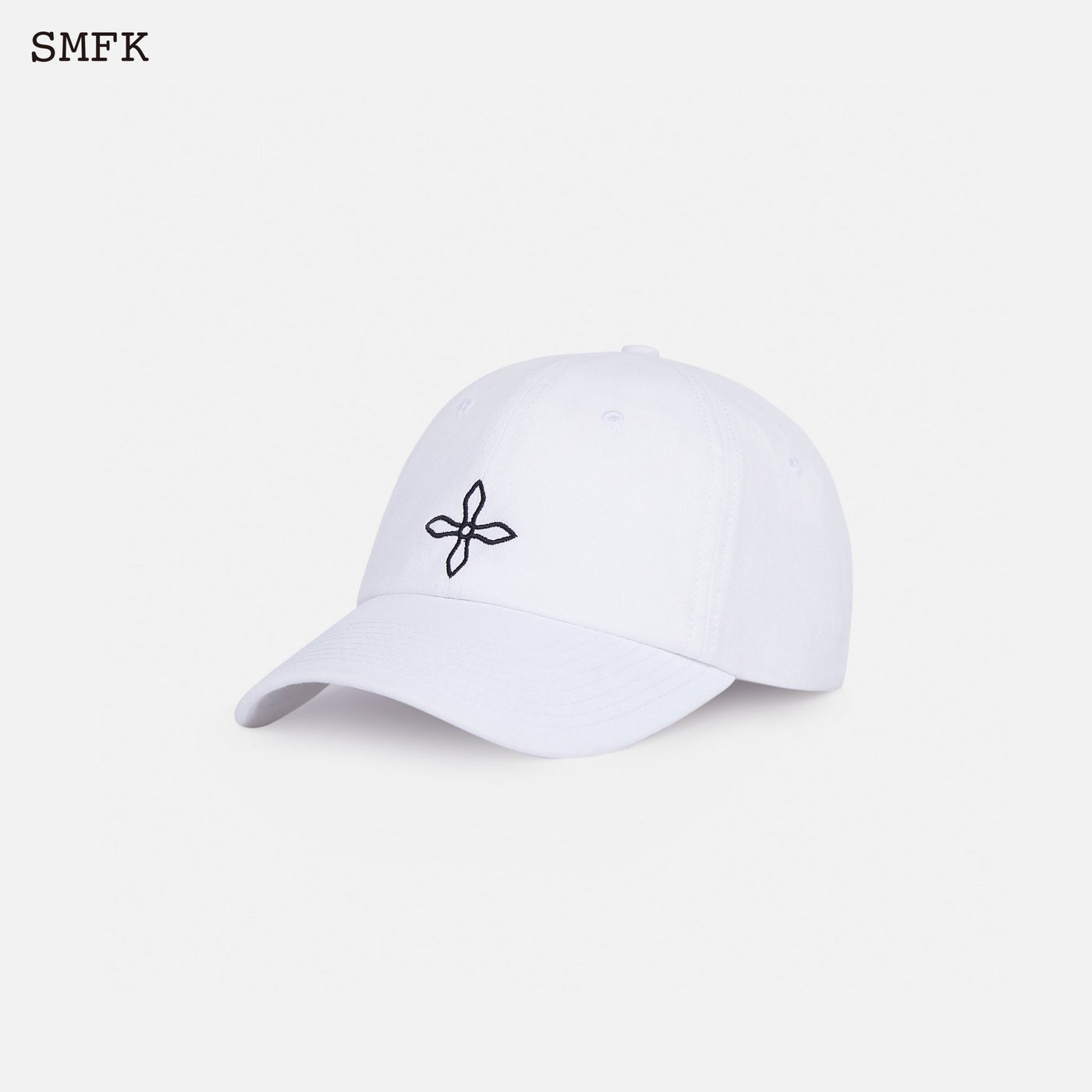 SMFK Compass Black Night Flower Vintage Baseball Cap Sky White