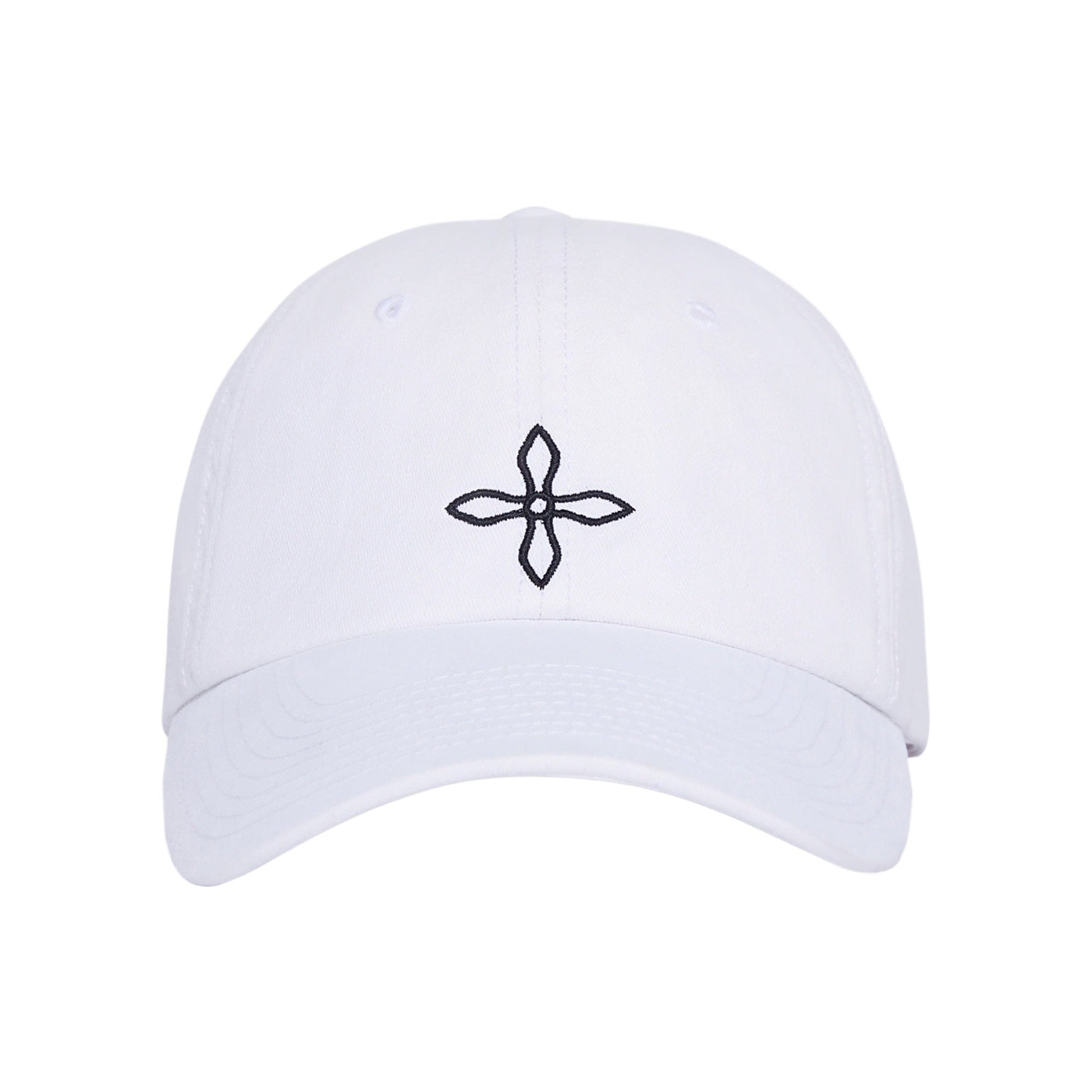 SMFK Compass Black Night Flower Vintage Baseball Cap Sky White