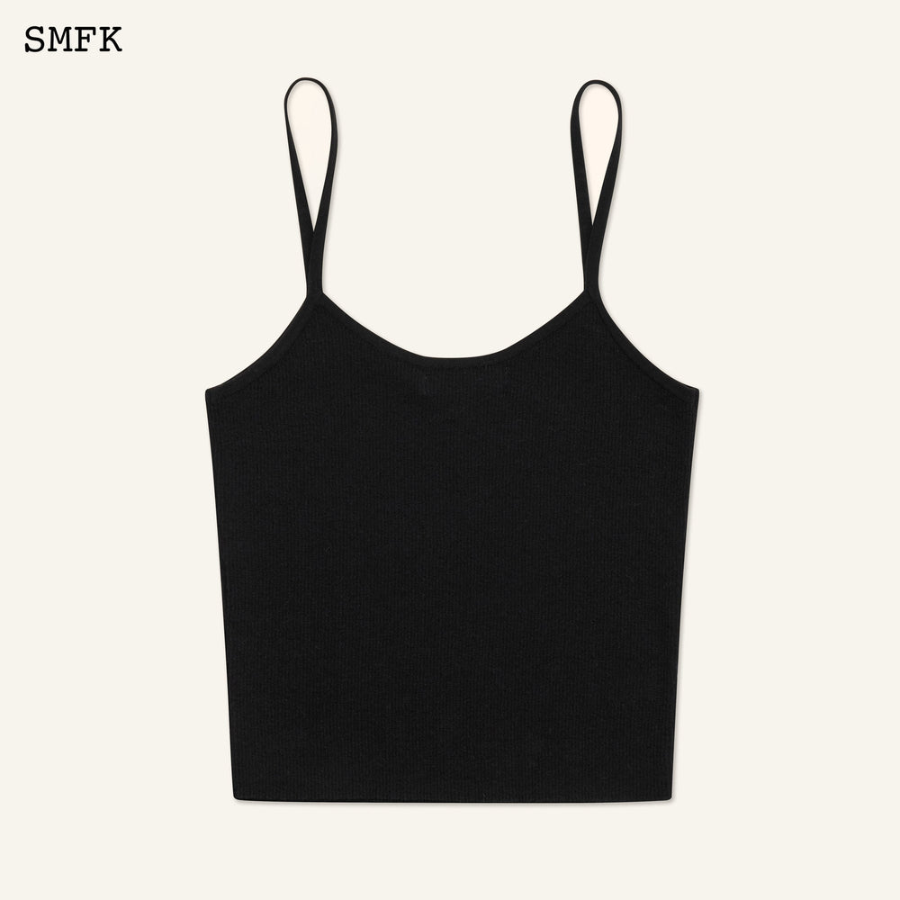 SMFK Compass Cross Classic Knitted Vest Top Black
