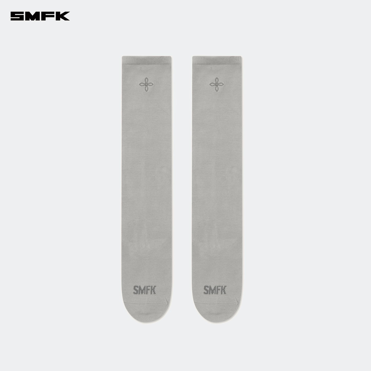 SMFK Compass Hug Sports Mid-Calf Socks Gray (2 Pairs)