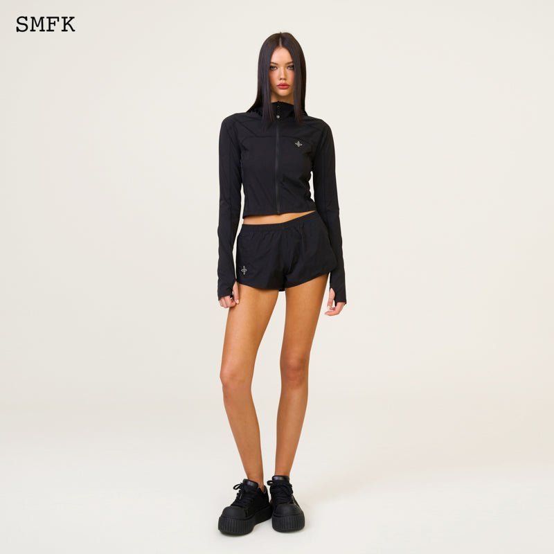 SMFK Compass Hug Sun-Proof Super Light Hoodie Black