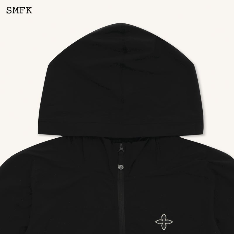 SMFK Compass Hug Sun-Proof Super Light Hoodie Black