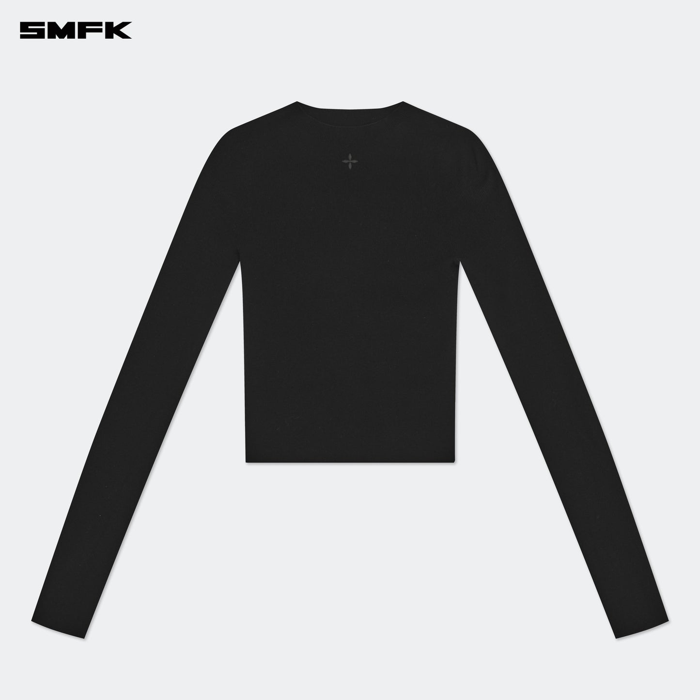 SMFK Compass Hug Turtleneck Knit Sweatshirt In Black