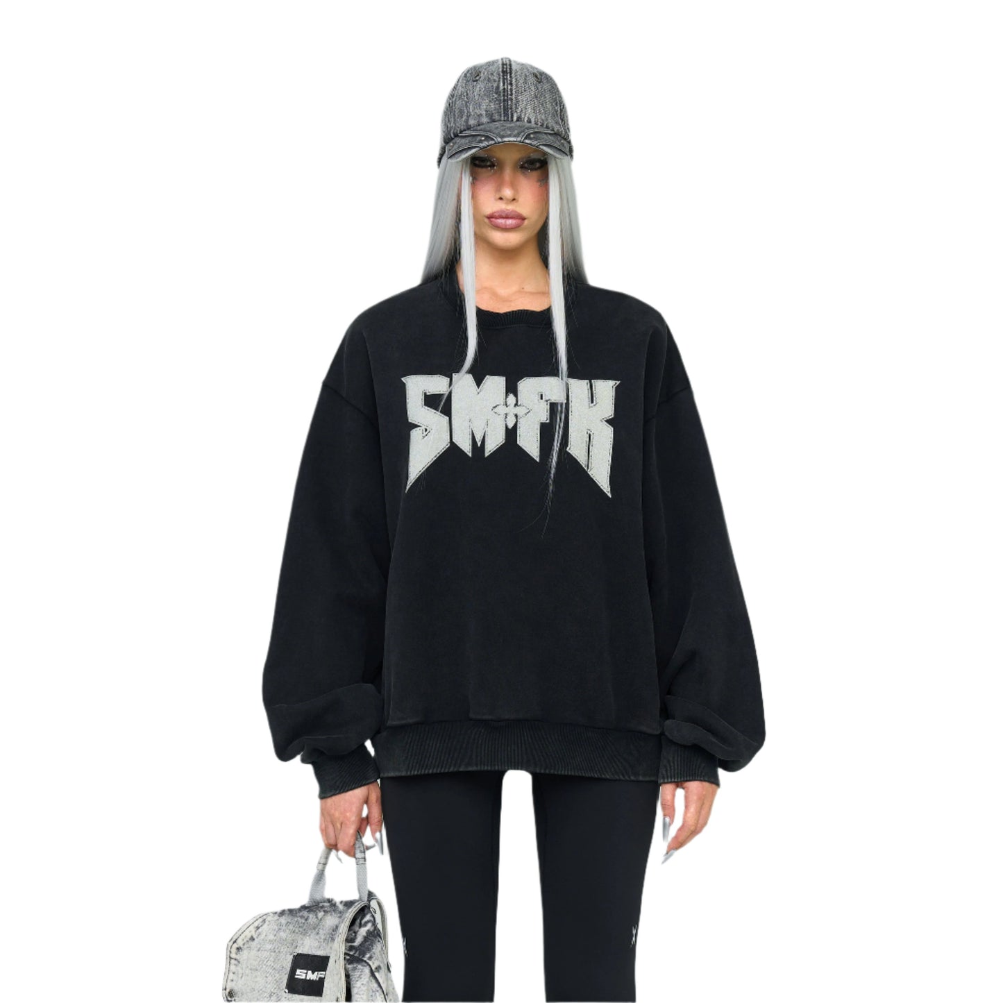 SMFK Compass Metal Rock Retro Loose Sweatshirt