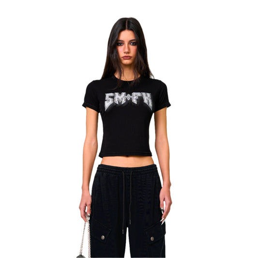 SMFK Compass Metal Rock Slim-Fit Tee Black