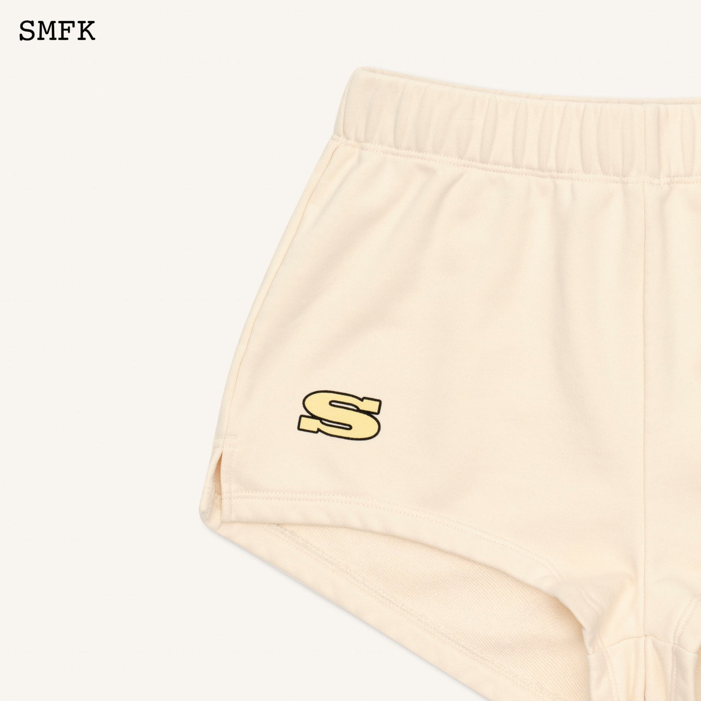 SMFK Cream Compass Vintage Running Shorts Causal