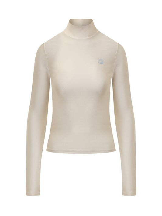 COPERNI Tight High Neck Top Beige