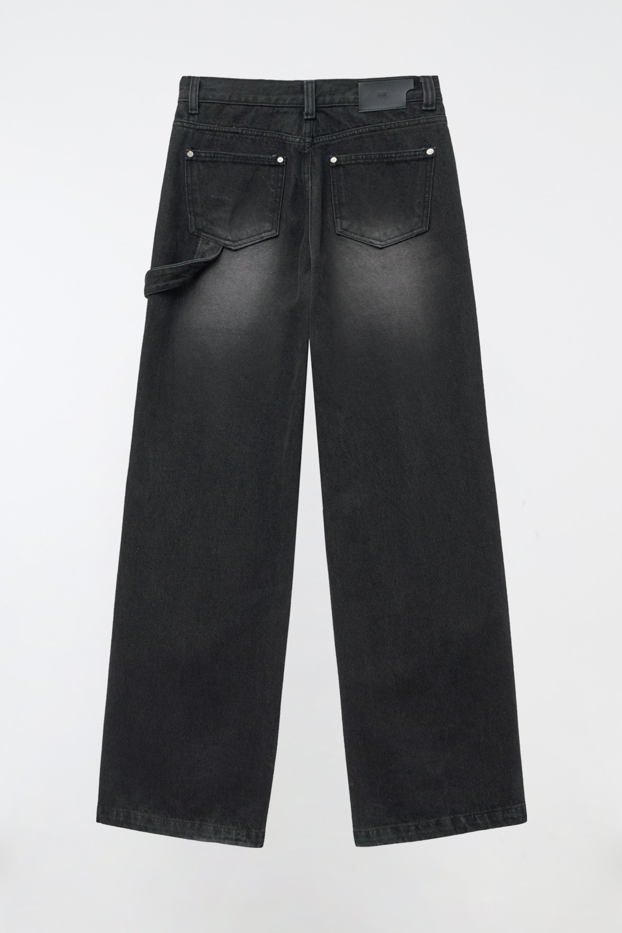 YUSE Carpenter Denim Wide Pants Black