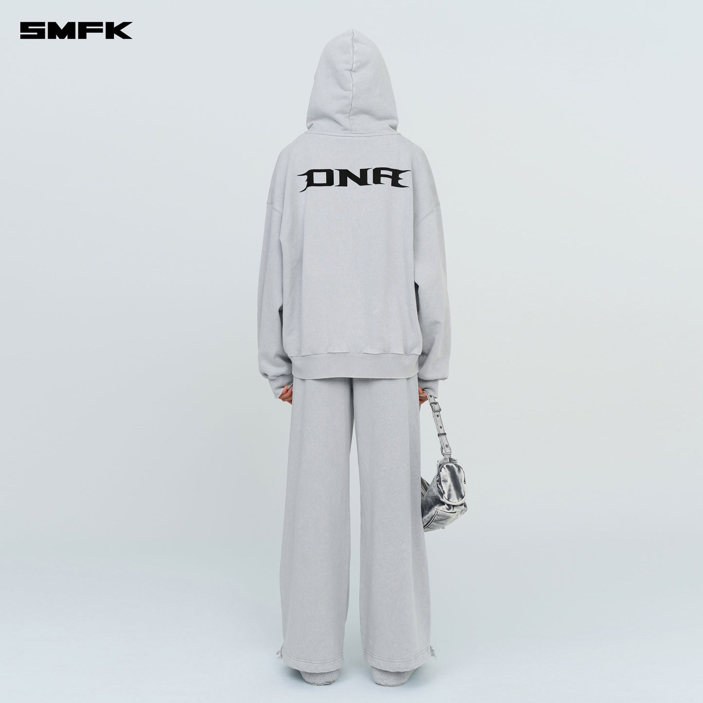 SMFK FUTURE Classic Wide-leg Sweatpants In Gray