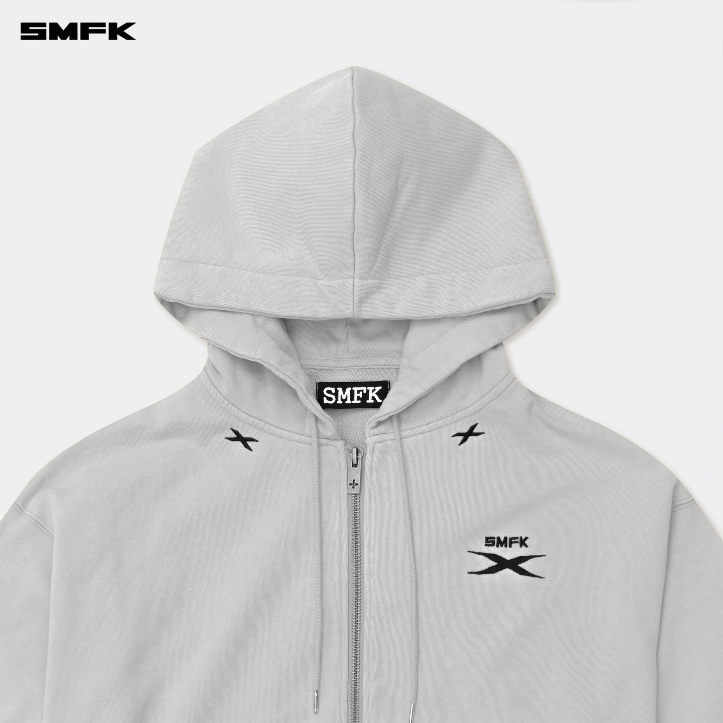 SMFK Future Genes Loose Hoodie Jacket Gray