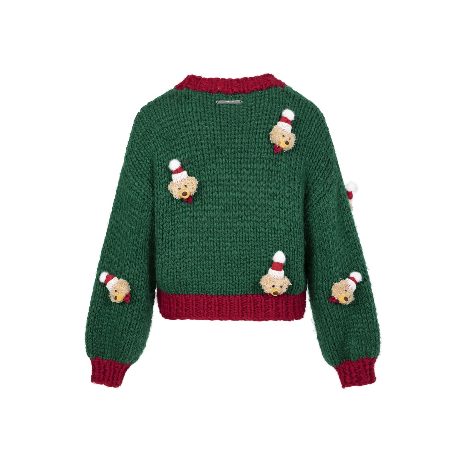 13DE MARZO Christmas Toy Head Cardigan