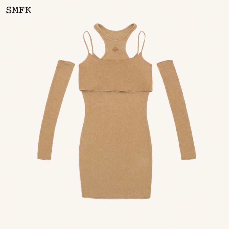 SMFK Temple Desert Hunting Knitted Dress 3-Pieces Set