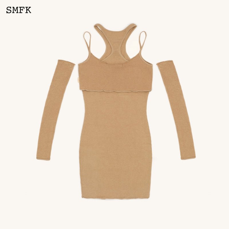 SMFK Temple Desert Hunting Knitted Dress 3-Pieces Set