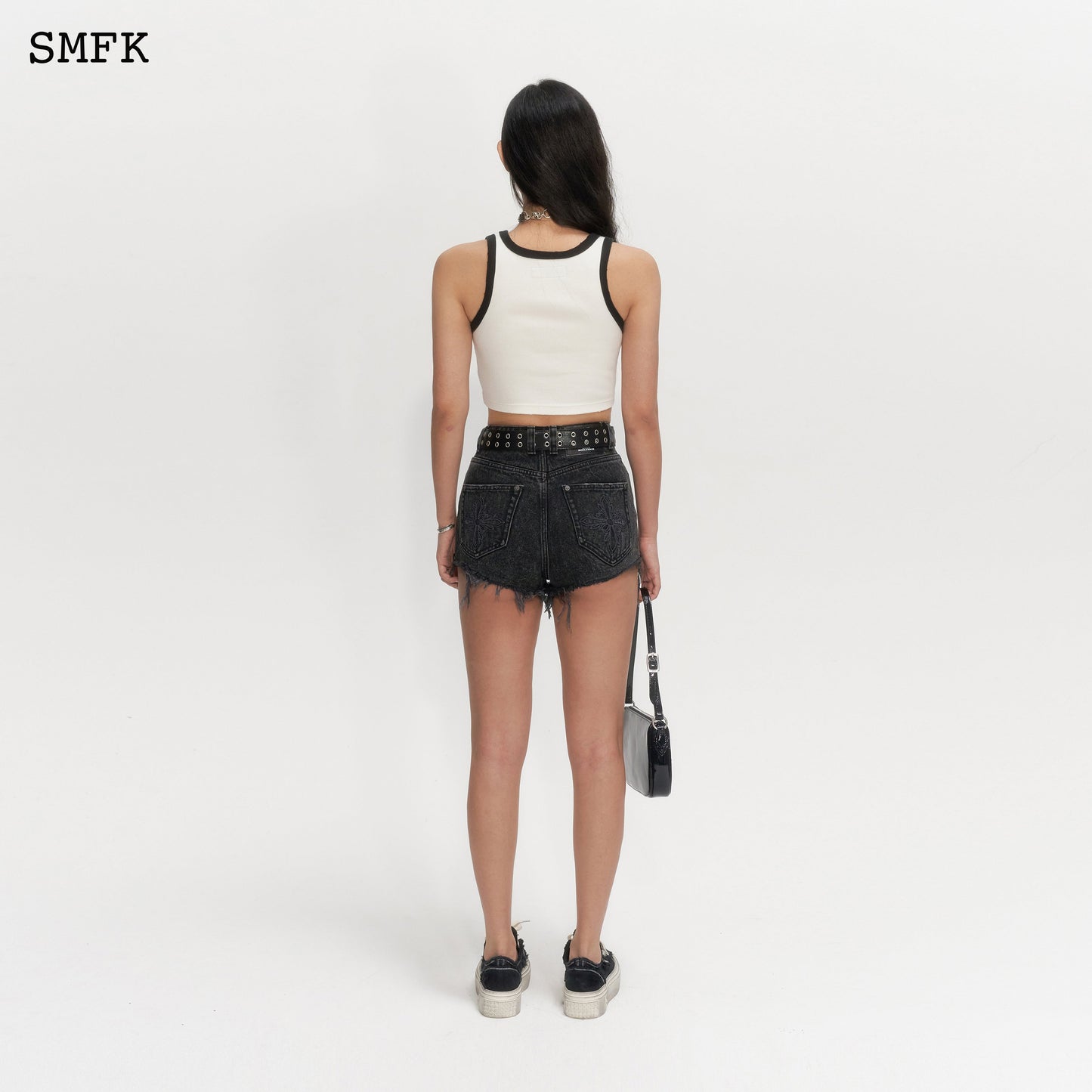 SMFK Wilderness Rock Black Short Jeans